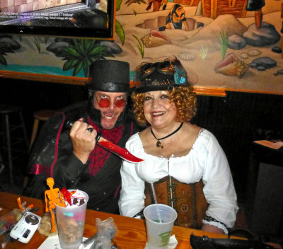 At the Funky Pirate on Halloween