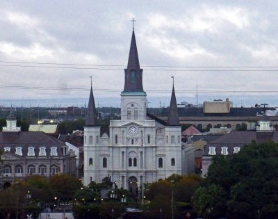 St. Louis Cathedral Viewed from Our Balcony on the Carnival Dream