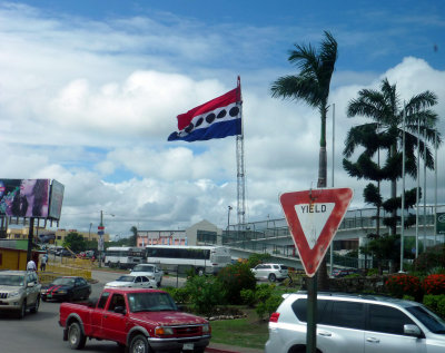 Flag of the Winning Political Party in Belize