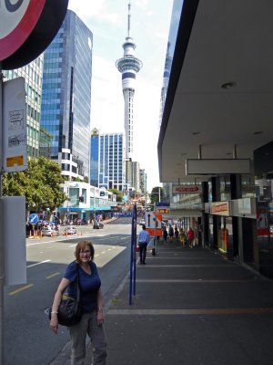 On the way to the Sky Tower, Auckland, NZ
