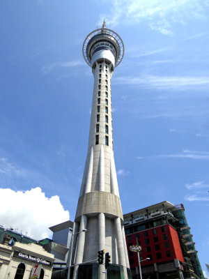Auckland's Sky Tower is 1,076 feet tall