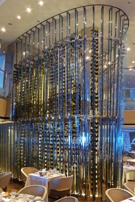 Wine Tower in Celebrity Solstice Dining Room