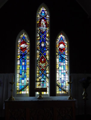 Stained Glass of Te Waimate Church, NZ