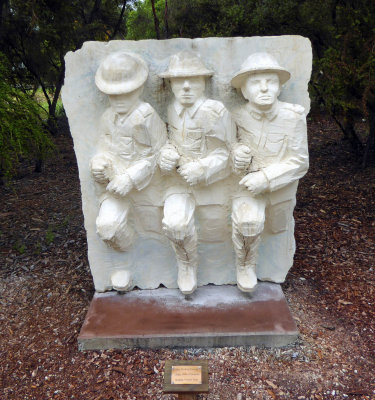 Sculpture called 'Breaking Through' in Rotorua, NZ