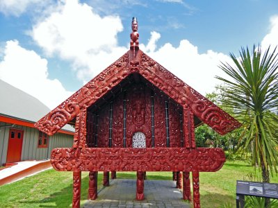 Traditional Maori Storehouse (Pataka)
