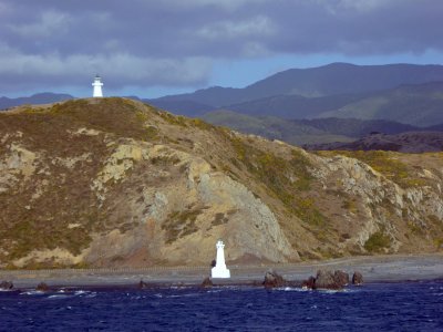 Sailing Past Pencarrow Head Lighthouses
