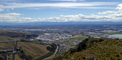 Overlooking Christchurch, NZ
