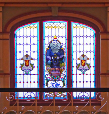 Stained Glass Windows in Dunedin Railway Station