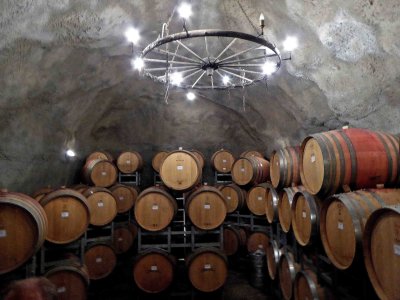 Wine Tasting in the Cave at Gibbston Valley Winery