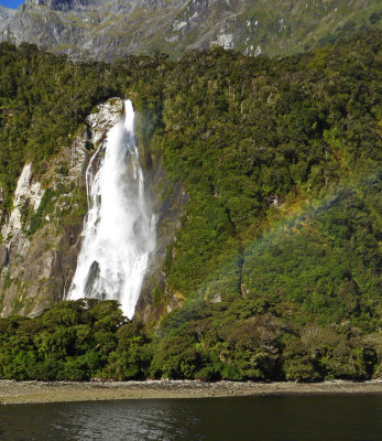Bowen Falls in Milford Sound, NZ