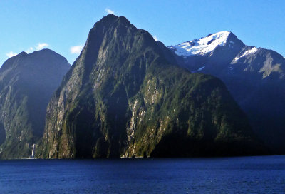 Sailing out of Milford Sound