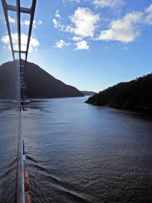 Going from Milford Sound, NZ into the Tasman Sea