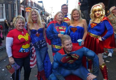 Superheroes congregate after Greasing of the Poles