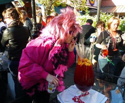 Traditional Giant Hurricane at Pat O'Brien's Bacchus Meetup