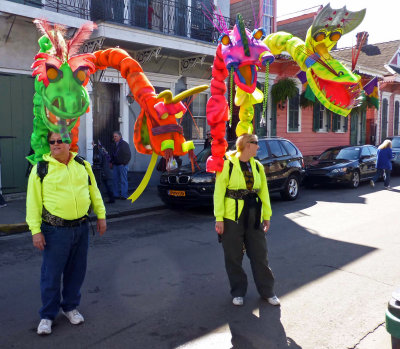 Dragons on Bourbon Street on Saturday