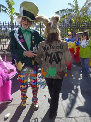 Mad Hatter & Sidekick in Jackson Square