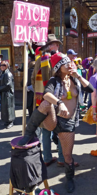 Face Painter on Bourbon St