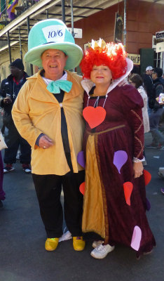 Mad Hatter Rich and Queen of Hearts Kathy
