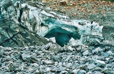 Clacier Cave: Foot of Fox Glacier.