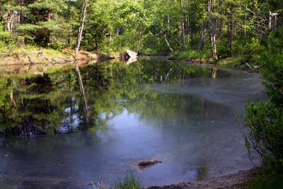 Wapack trail from Massachusetts to New Hampshire