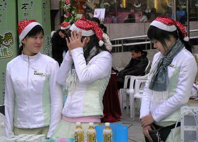 Christmas spirit - Shanghai, 2005
