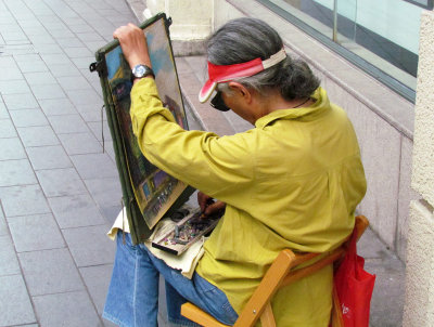 Street Artist, Nanjing Road East - Shanghai, 2012