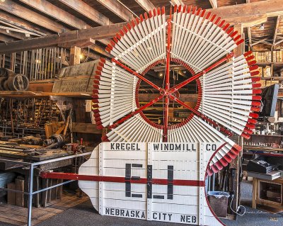 If you ever wanted to step back in time, Kregel Windmill Factory Museum is the place to do it. It appears that everyone has just stepped out for lunch.
An image may be purchased at http://fineartamerica.com/featured/eli-windmill-edward-peterson.html