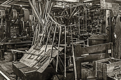 There is so much history to see here. One could spend looking at all the machinery and tools.
An image may be purchased at http://edward-peterson.artistwebsites.com/featured/so-much-edward-peterson.html