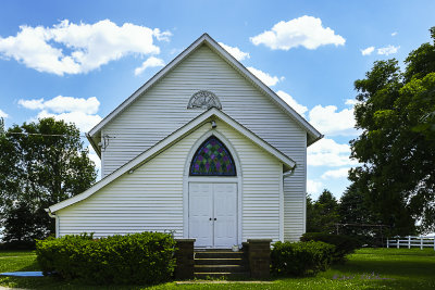 A drive in the country will show you how important faith was the settlers. While life was hard they still made time to build a church. Many of these rural churches are still in use today. However, as the farms get bigger there are fewer rural people to support these small churches. Often you will only see the cemetery remaining.

An image may be purchased at http://edward-peterson.artistwebsites.com/featured/center-ridge-presbyterian-church-edward-peterson.html