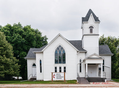 The Grant United Methodist Church is still standing and taking care of the Grant community. The small rural communities continue to downsize as the farms upsize but the rural church is almost always the last to go.

An image may be purchased at http://edward-peterson.artistwebsites.com/featured/grant-united-methodist-church-edward-peterson.html