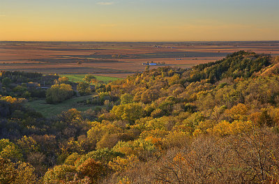 Waubonsie State Park is always a great place to see the autumn colors and a great sunset. The color was lacking a little and the sky was very clear but the view from atop the Loess Hills lookout point was very good. Several photographers were out shooting family portraits. There was a large family group singing hymns as the sun was setting. All in all a very good day.

An image may be purchased at http://edward-peterson.artistwebsites.com/featured/autumn-view-at-waubonsie-state-park-edward-peterson.html
