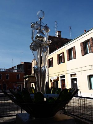 Glass Sculpture by Denise Gemin, Murano 