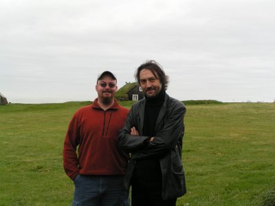 Me and Terry.  He is the professor of my Icelandic Folk Tales, Folk Beliefs, and Culture class.