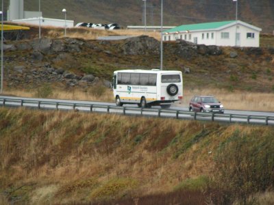 There goes the bus that could have whisked us back to Reykjavik.
I have faith, though.
We will soon catch a ride.