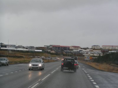 Coming into Reykjavik.