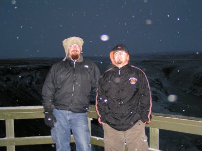 Me and the Zach.

Notice the waterfalls in the background.