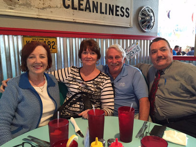 Trisia, Kathy, Bob and Rick in Waco