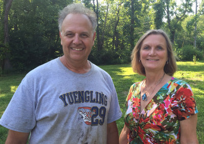 David & Karen at Dave's new build