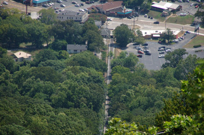 Looking down Lookout Mountain Railway - from top
