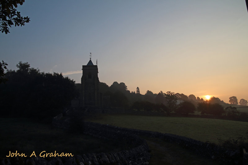 Crosthwaite Church sunrise