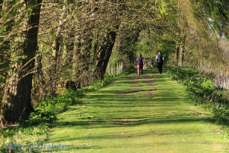Towpath walkers