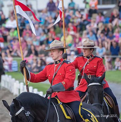 RCMP Musical Ride at Sunset
