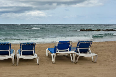 Empty Beach Chairs