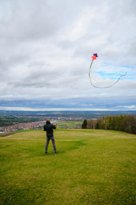 Flying kites