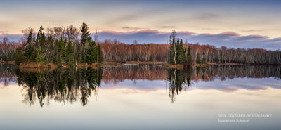 Late fall panorama, sunrise