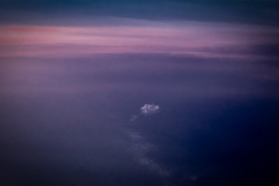 Approaching Iceland at Dawn