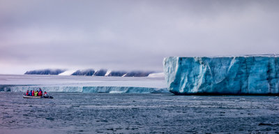 The Ice Cap and an Iceberg Up Close