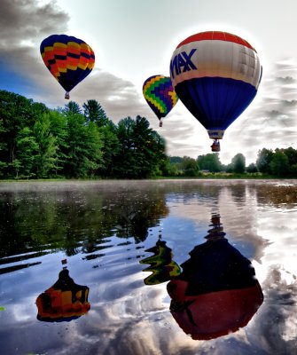 Balloon festival Pittsfield NH HDR