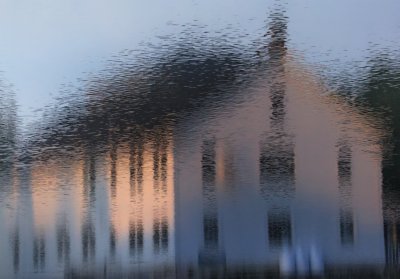 Sunrise reflections in Back Bay Wolfeboro NH.