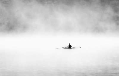 Mist on Mirror lake